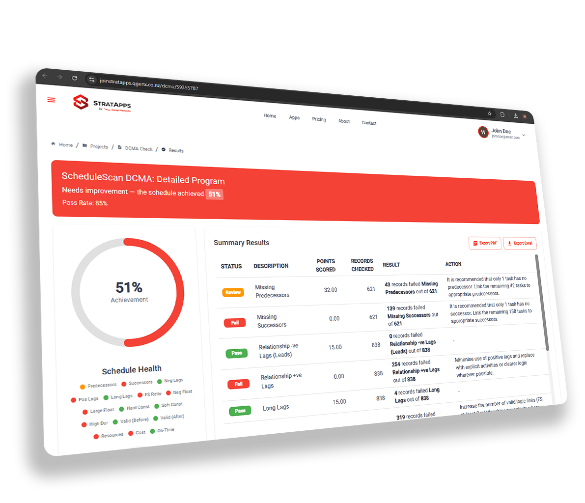 ScheduleScan DCMA